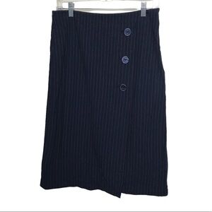 Morgan Blue Pinstripe Pencil Skirt Approx Medium